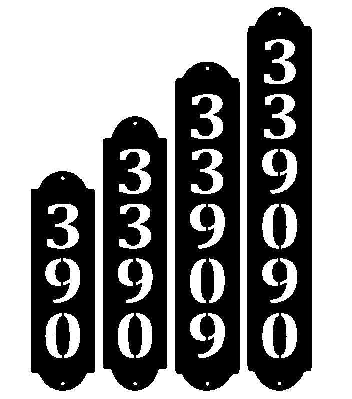 Modern House Numbers Address Sign - Custom Metal Address Plaque Perfec ...