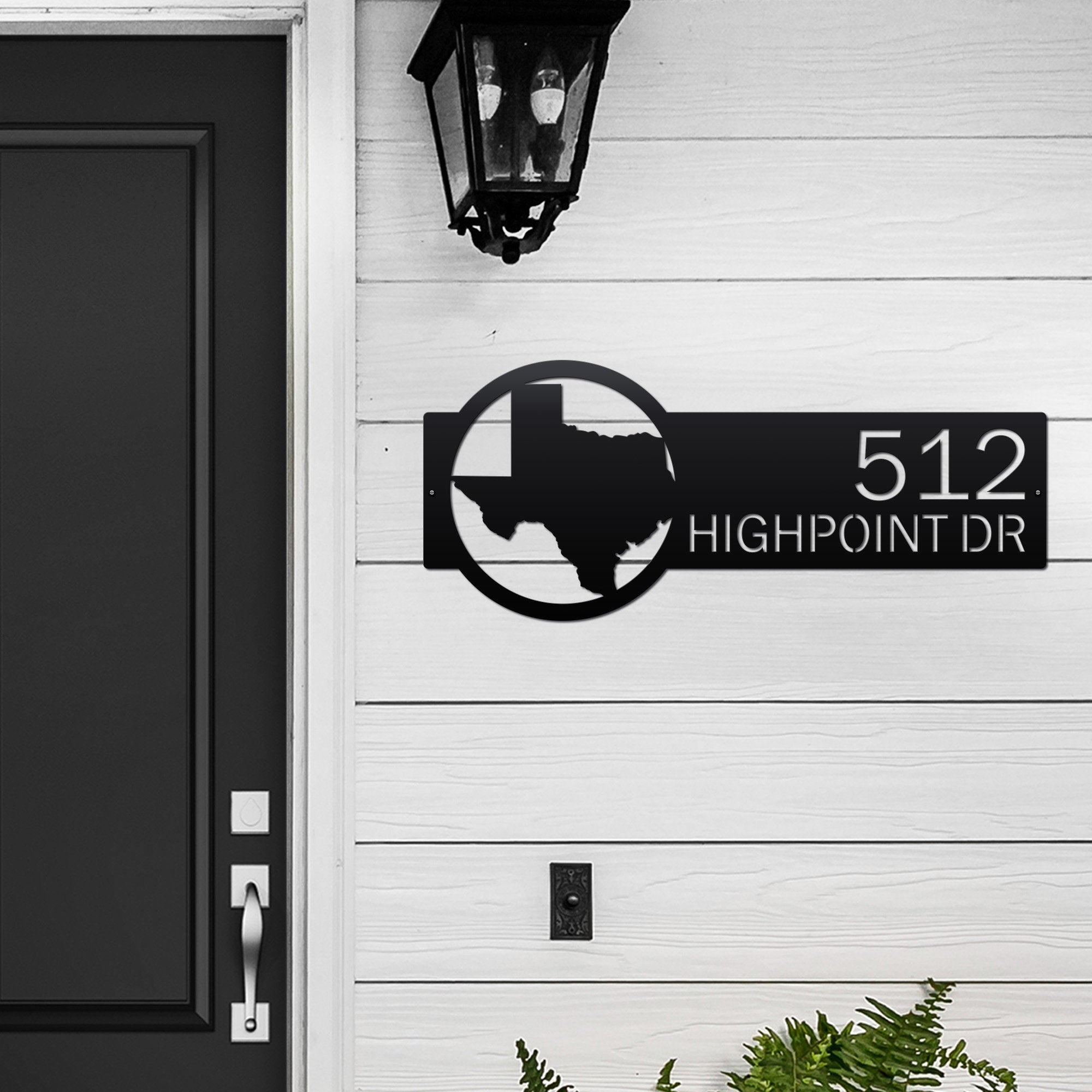 Custom State Outdoor Address Sign - Pick Your State, Personalize with ...